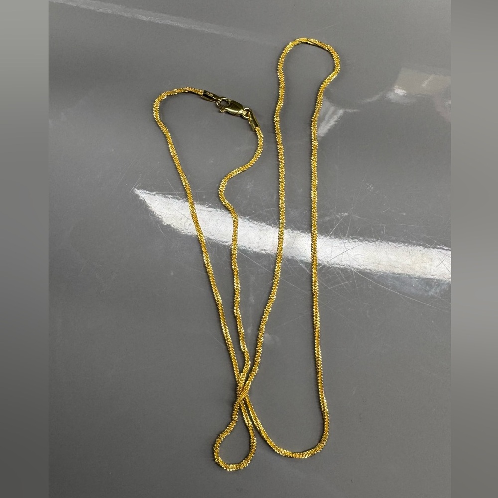 BRAND NEW 22 inch 2mm 14k gold vermeil over 925 sterling silver chain